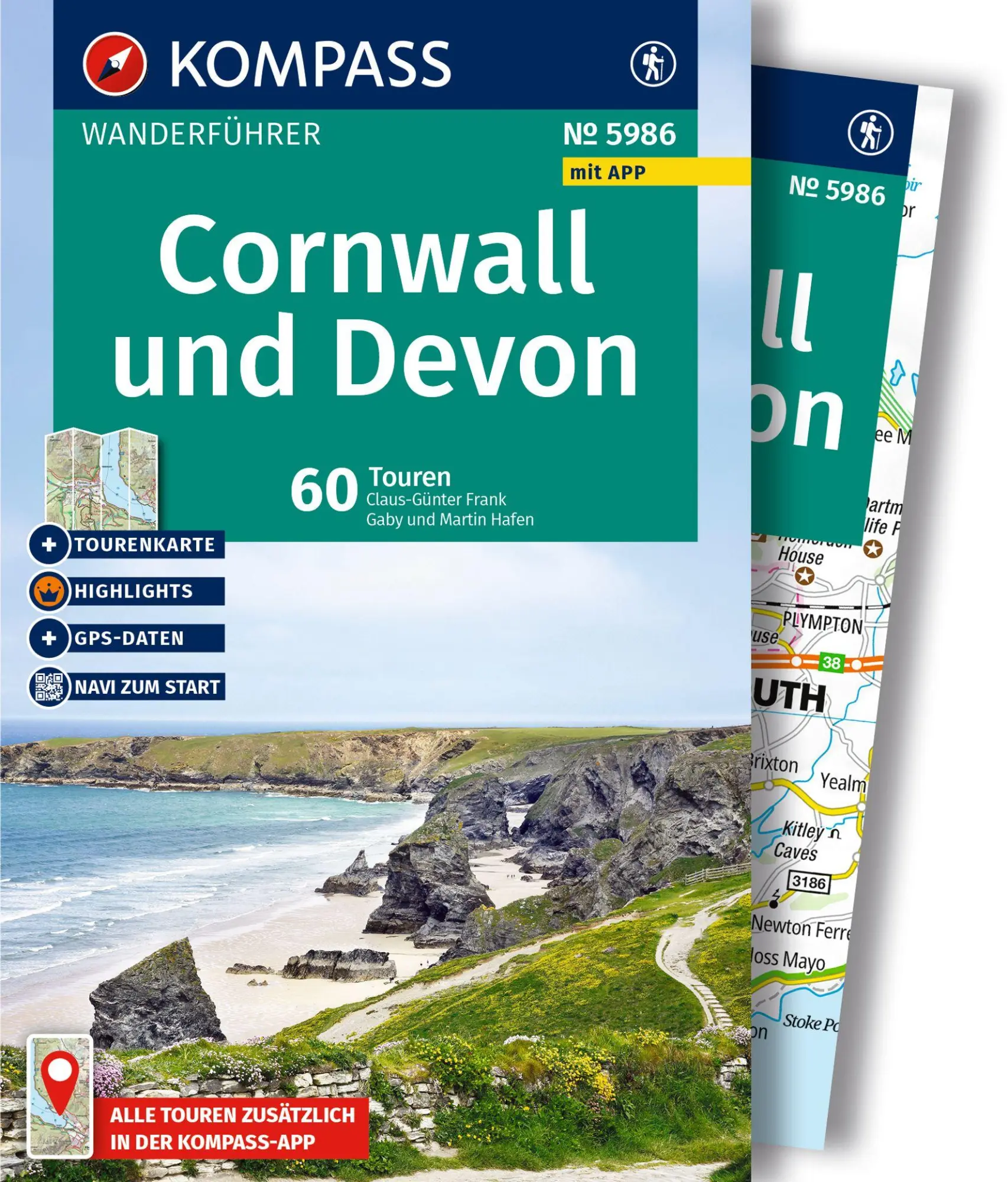 Cover: 9783991543244 | KOMPASS Wanderführer Cornwall und Devon, 60 Touren mit...