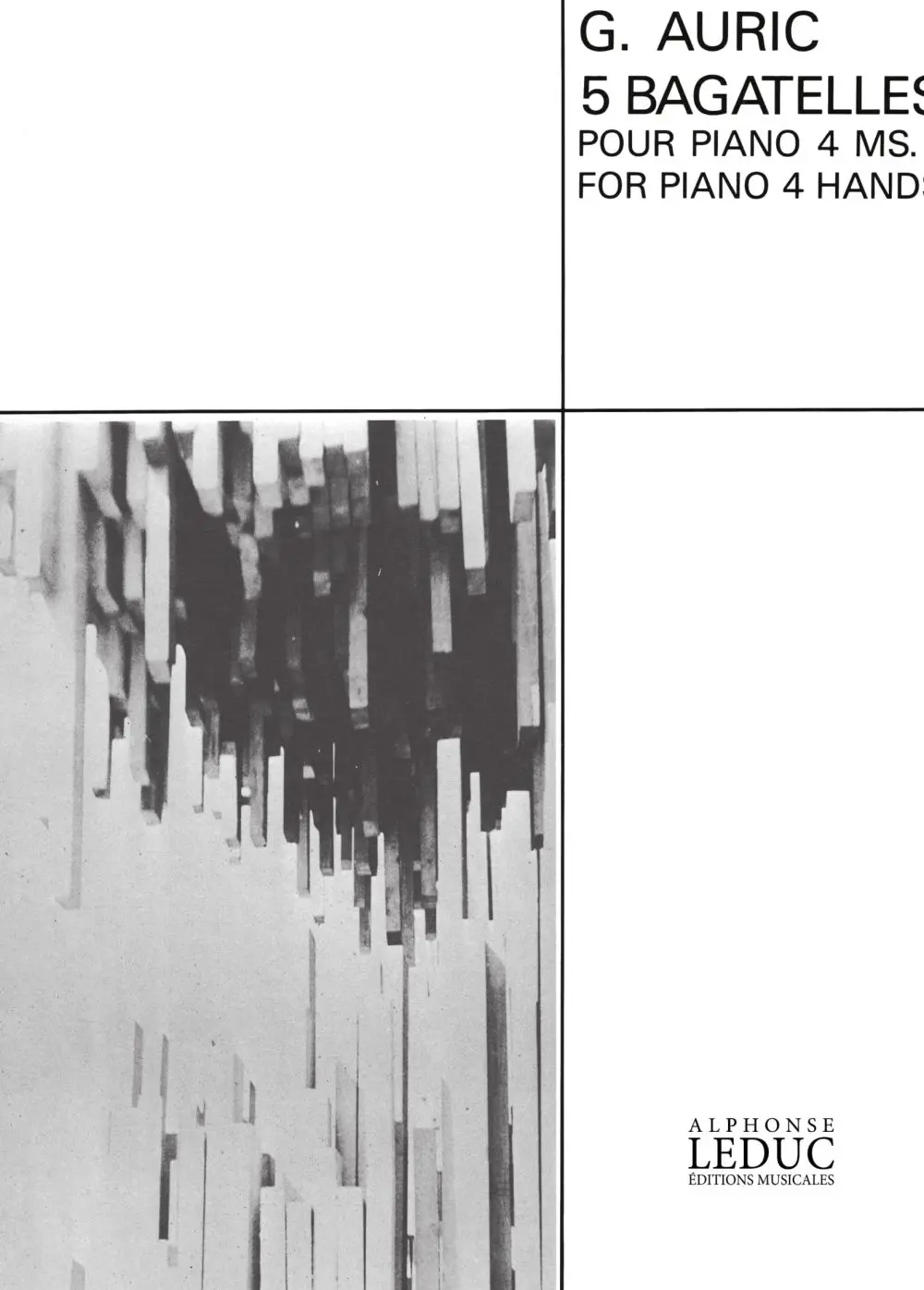Cover: 9790047293244 | 5 Bagatelles Piano 4 Mains | Georges Auric | Buch | EAN 9790047293244