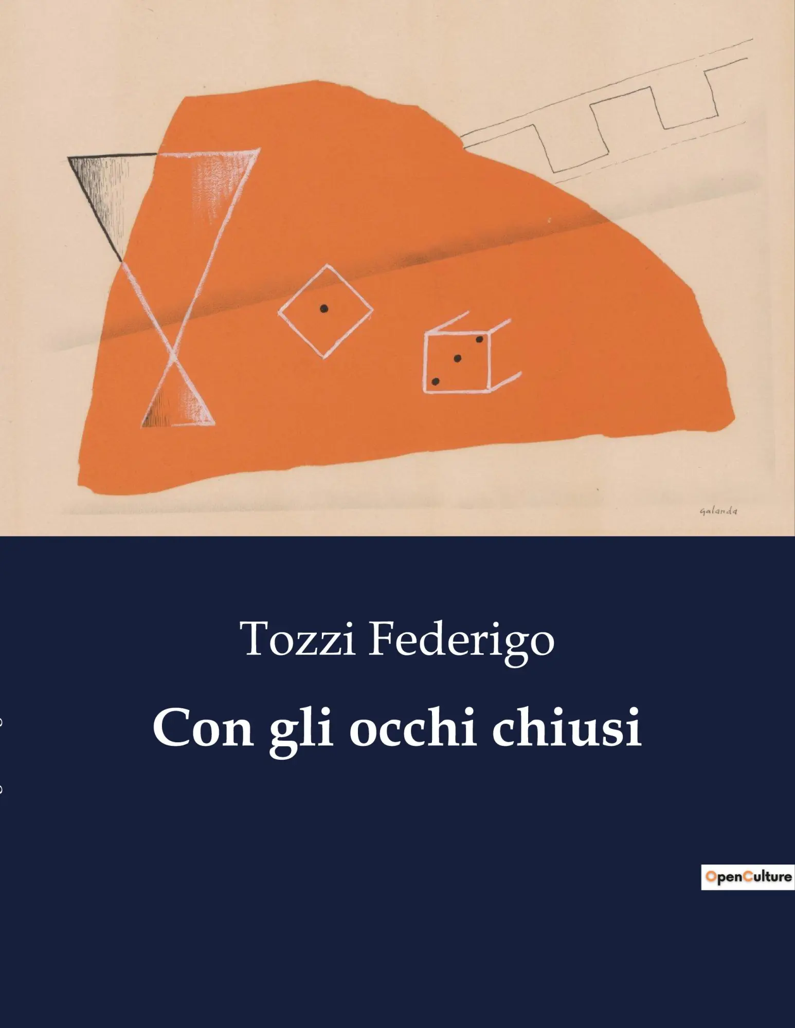 Cover: 9791041843244 | Con gli occhi chiusi | Tozzi Federigo | Taschenbuch | Italienisch