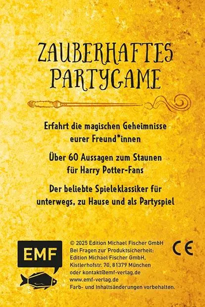 Rückseite: 4260478343344 | Kartenspiel: Ich hab noch nie ... für Harry Potter-Fans | Spiel | 2025