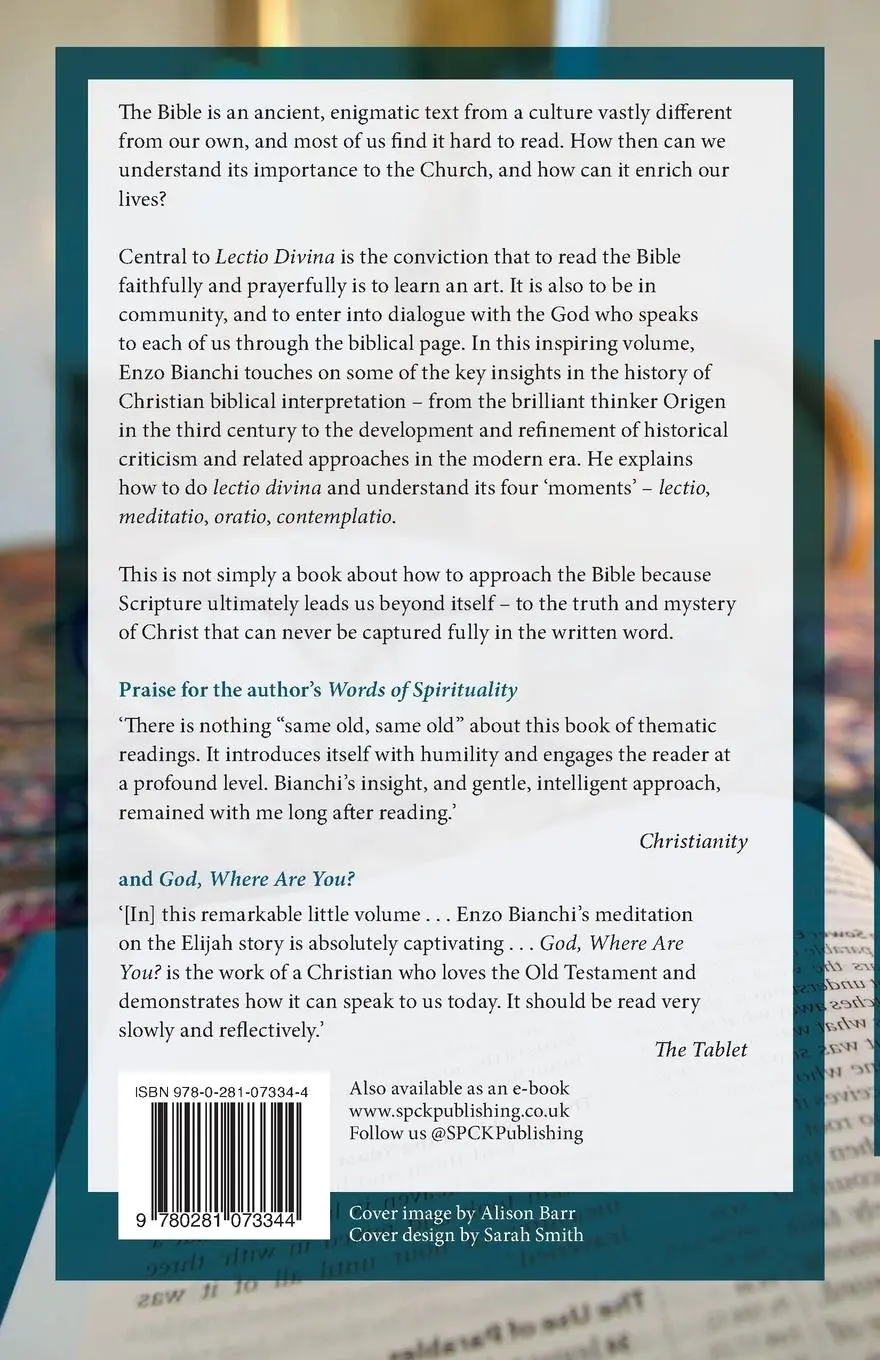 Rückseite: 9780281073344 | Lectio Divina | Enzo Bianchi | Taschenbuch | Englisch | 2015