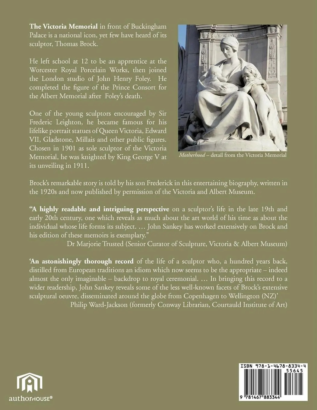 Rückseite: 9781467883344 | Thomas Brock | Forgotten Sculptor of the Victoria Memorial | Brock