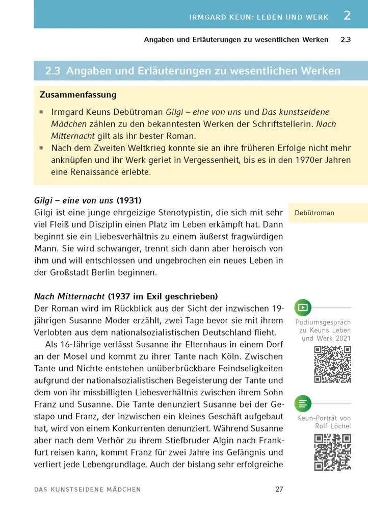 Bild: 9783129303344 | Das kunstseidene Mädchen von Irmgard Keun - Textanalyse und...