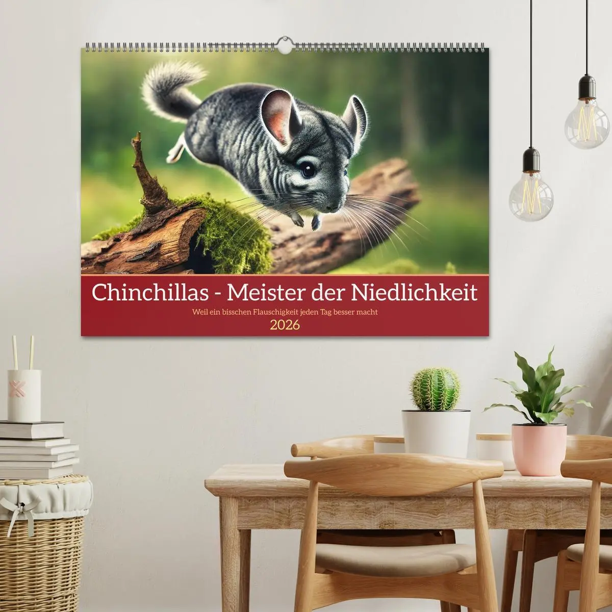 Bild: 9783457303344 | Chinchillas - Meister der Niedlichkeit (Wandkalender 2026 DIN A2...