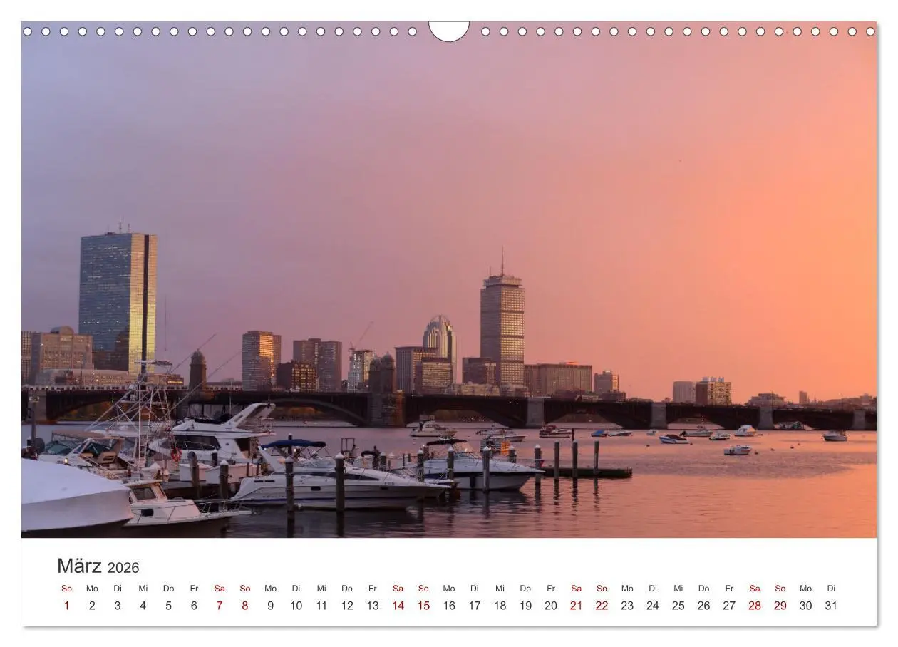 Bild: 9783457613344 | Boston - The Hub of the Universe (Wandkalender 2026 DIN A3 quer),...