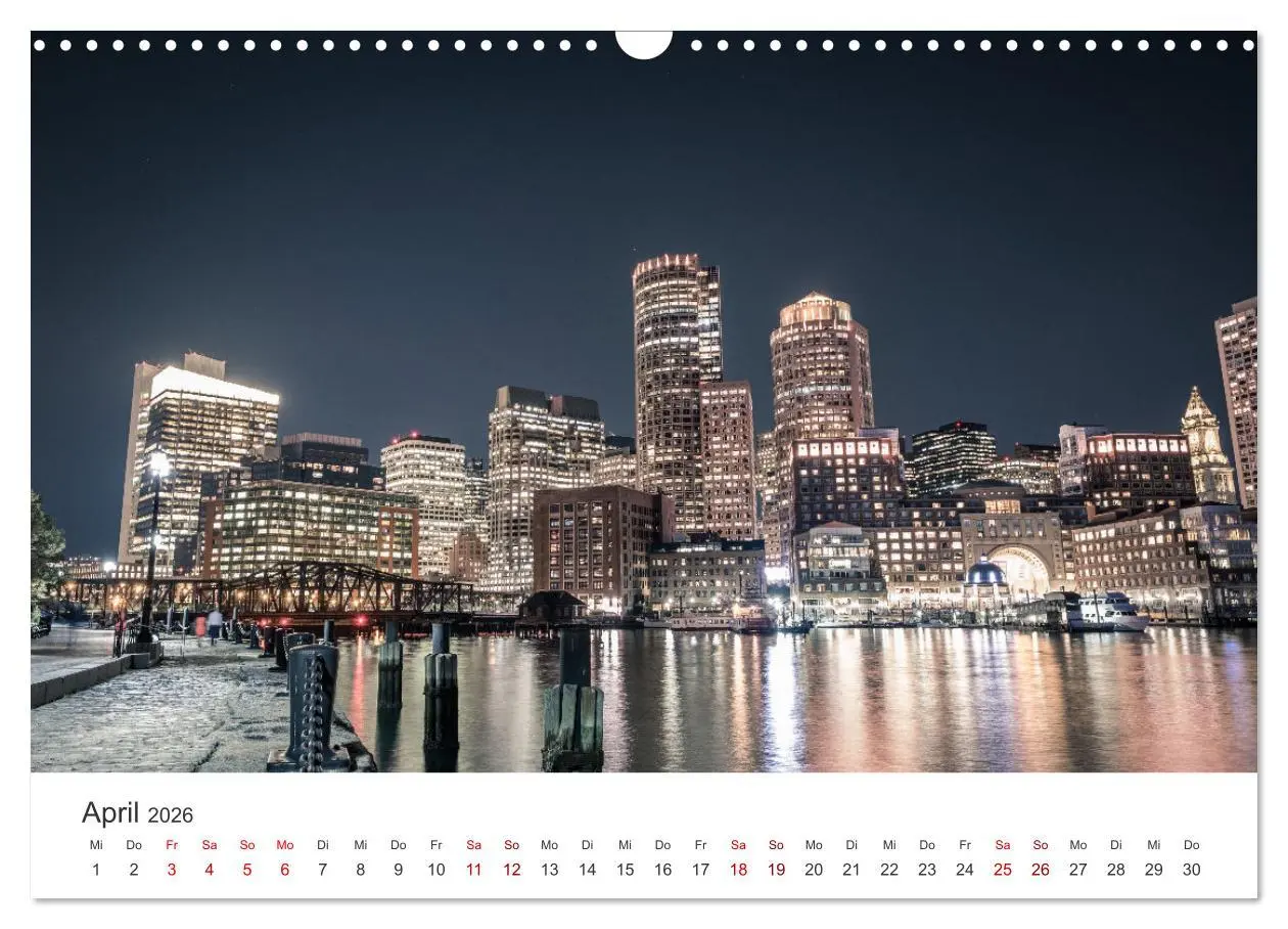 Bild: 9783457613344 | Boston - The Hub of the Universe (Wandkalender 2026 DIN A3 quer),...