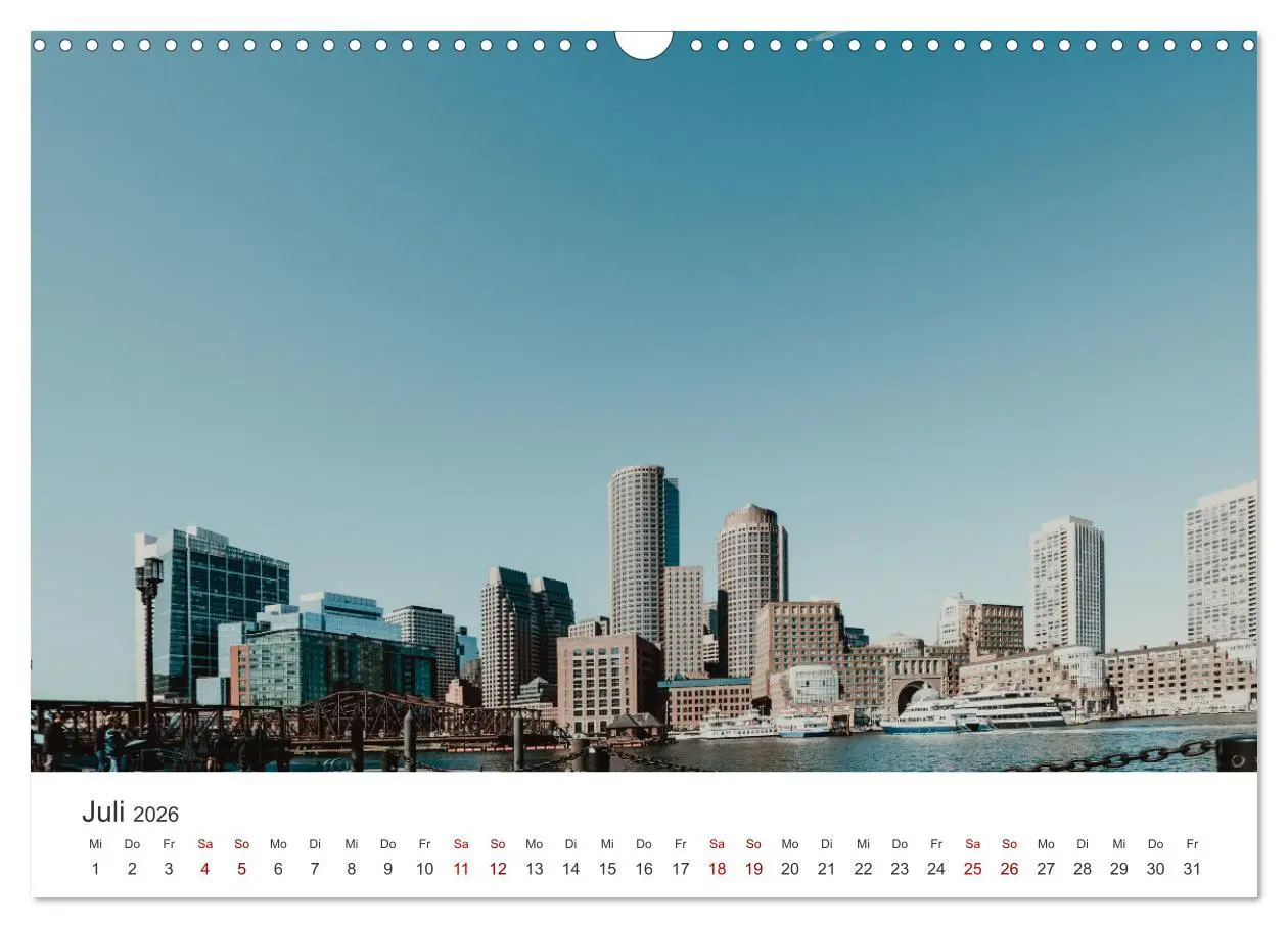 Bild: 9783457613344 | Boston - The Hub of the Universe (Wandkalender 2026 DIN A3 quer),...