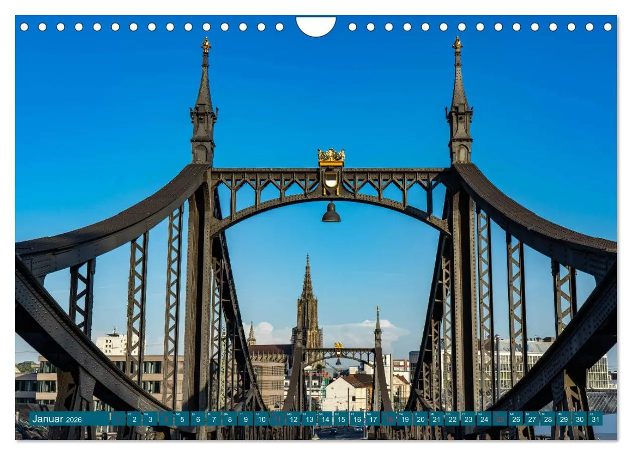 Bild: 9783457783344 | Quer durch Ulm (Wandkalender 2026 DIN A4 quer), CALVENDO...