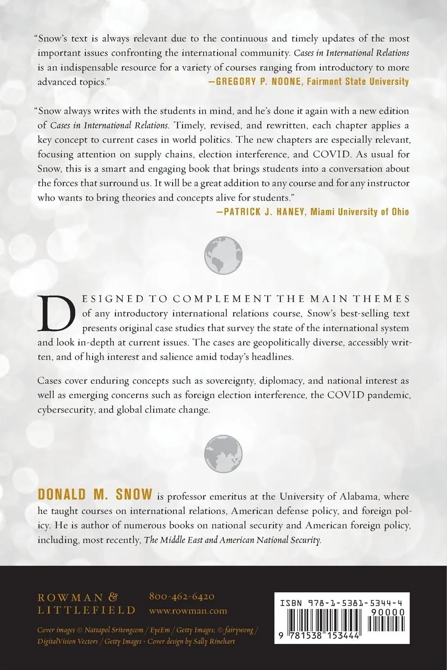 Rückseite: 9781538153444 | Cases in International Relations | Principles and Applications | Snow