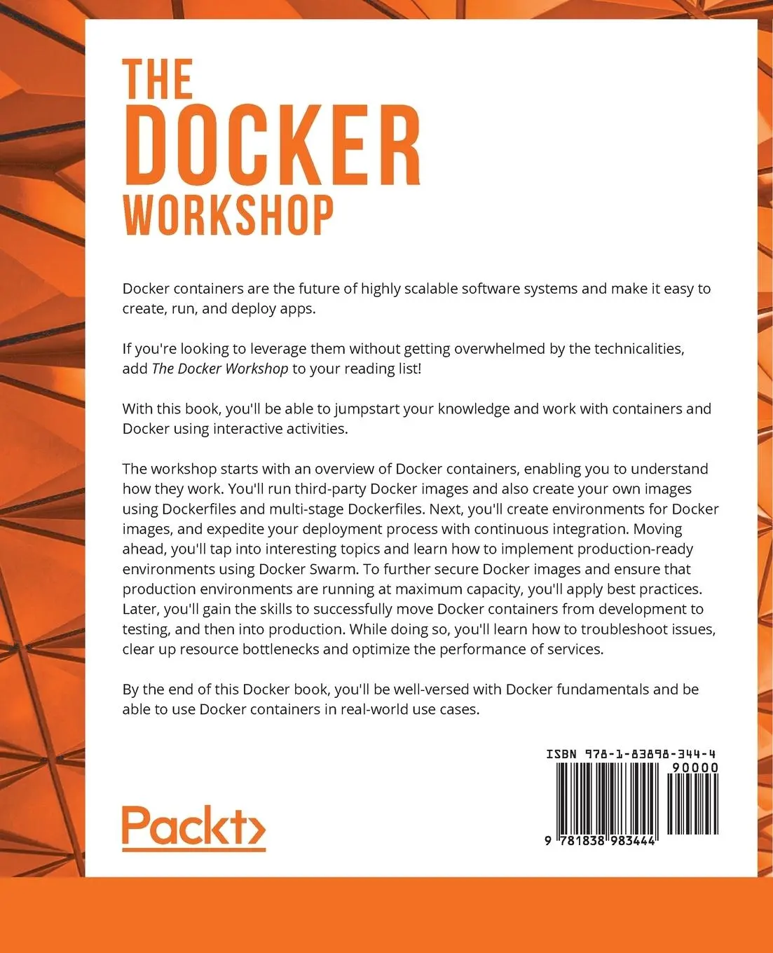 Rückseite: 9781838983444 | The Docker Workshop | Vincent Sesto (u. a.) | Taschenbuch | Englisch
