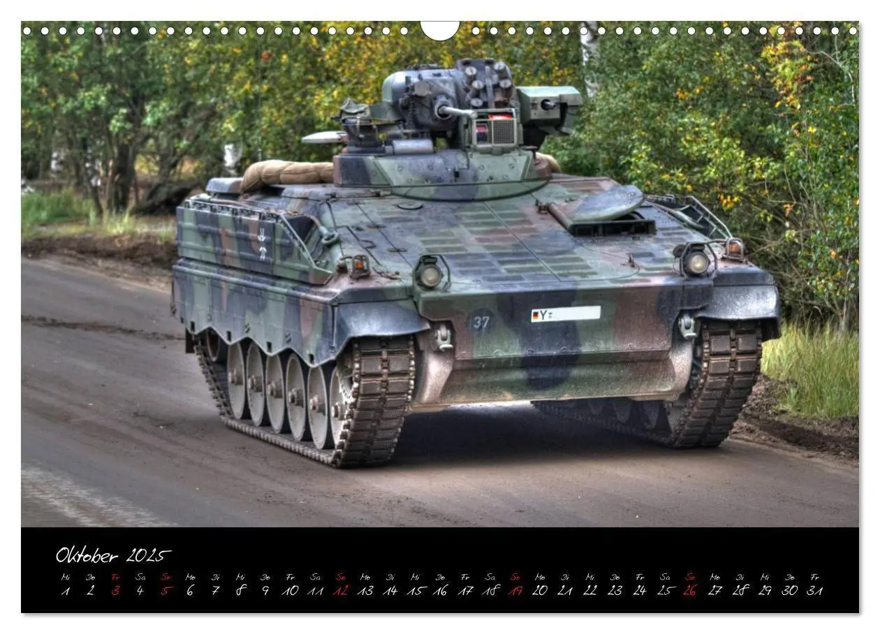 Bild: 9783435823444 | Schützenpanzer Marder (Wandkalender 2025 DIN A3 quer), CALVENDO...
