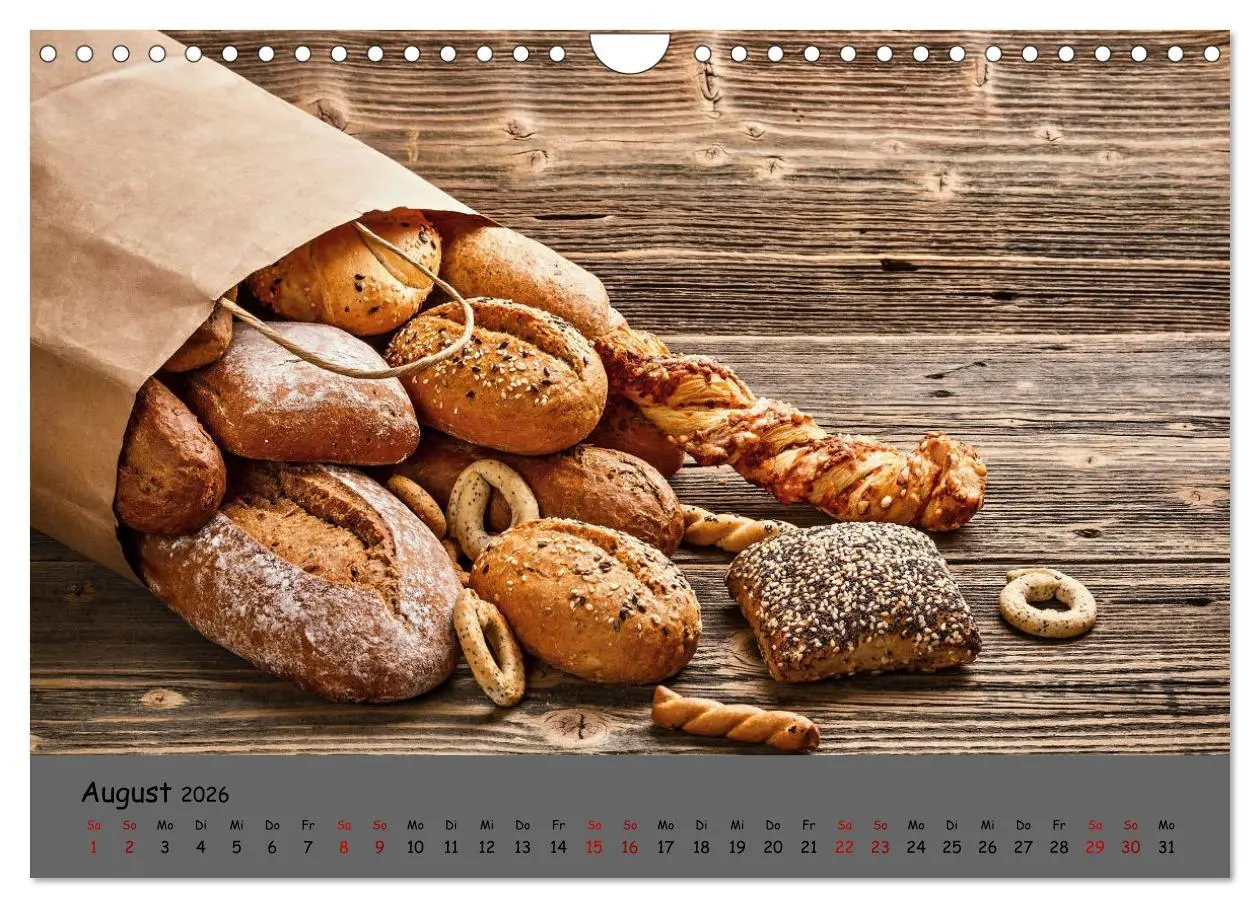 Bild: 9783457603444 | Mein Brotkalender (Wandkalender 2026 DIN A4 quer), CALVENDO...