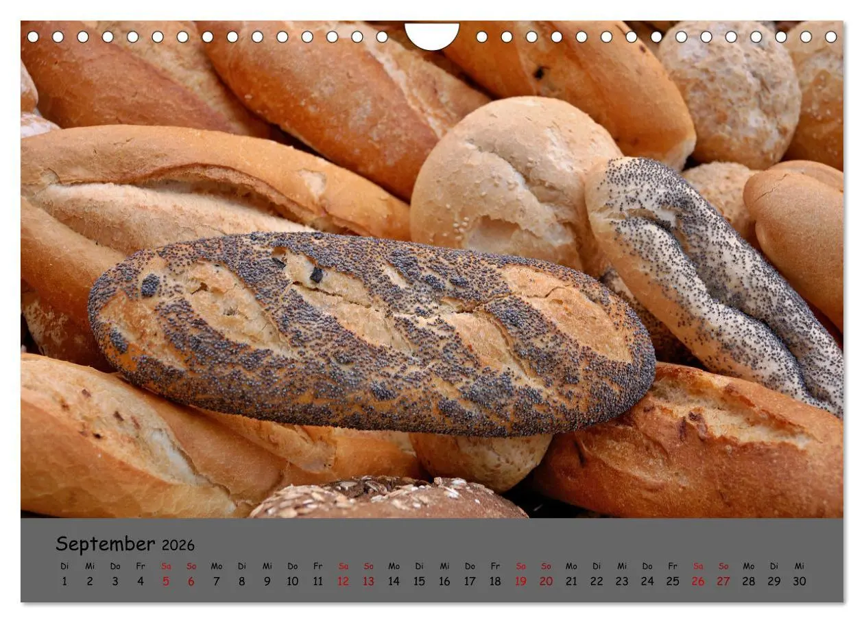 Bild: 9783457603444 | Mein Brotkalender (Wandkalender 2026 DIN A4 quer), CALVENDO...