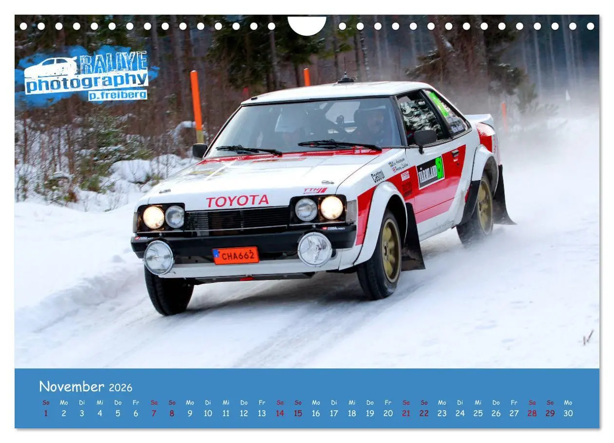 Bild: 9783457843444 | WRC Schweden White Open 2026 (Wandkalender 2026 DIN A4 quer),...