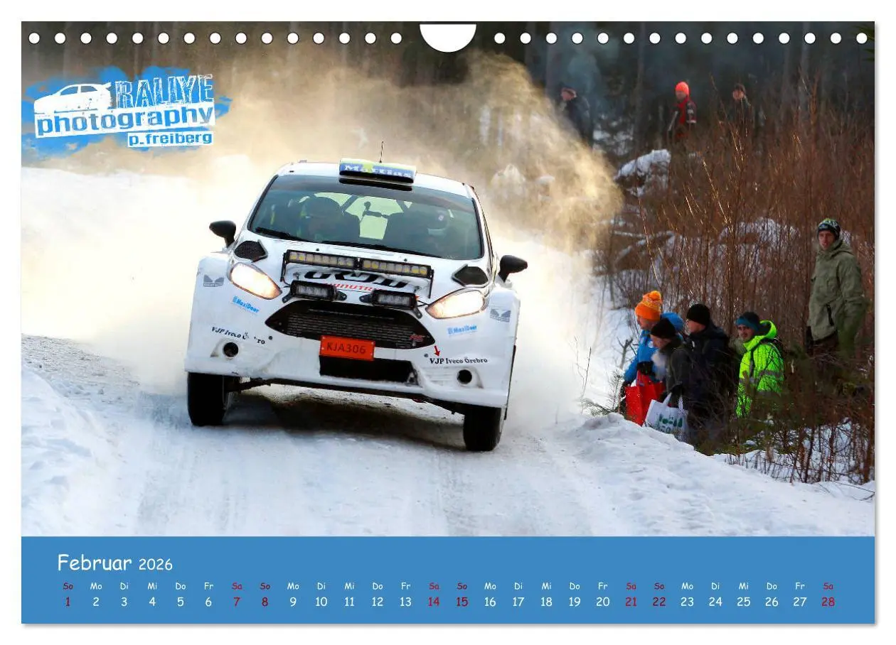 Bild: 9783457843444 | WRC Schweden White Open 2026 (Wandkalender 2026 DIN A4 quer),...