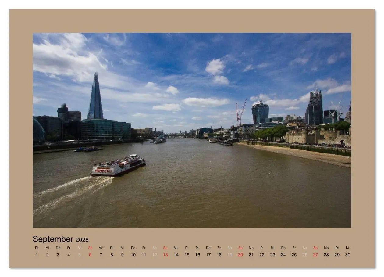 Bild: 9783516173444 | London (Wandkalender 2026 DIN A4 quer), CALVENDO Monatskalender | Koch