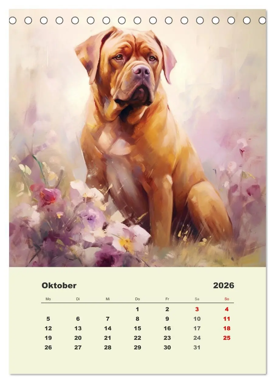 Bild: 9783516313444 | Große Hunde. Schöne Aquarelle von tollen Tieren (Tischkalender 2026...