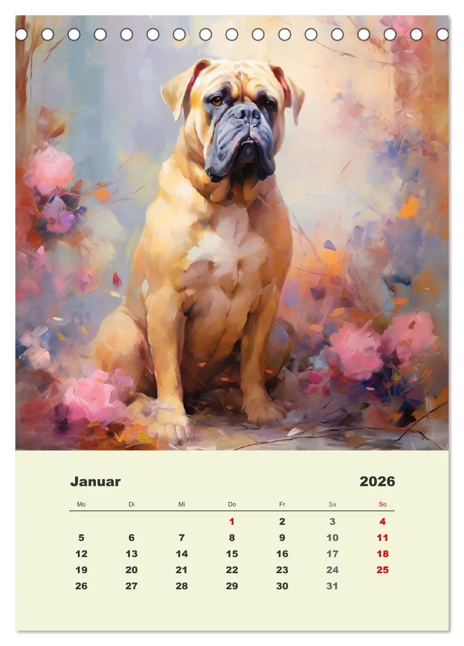 Bild: 9783516313444 | Große Hunde. Schöne Aquarelle von tollen Tieren (Tischkalender 2026...