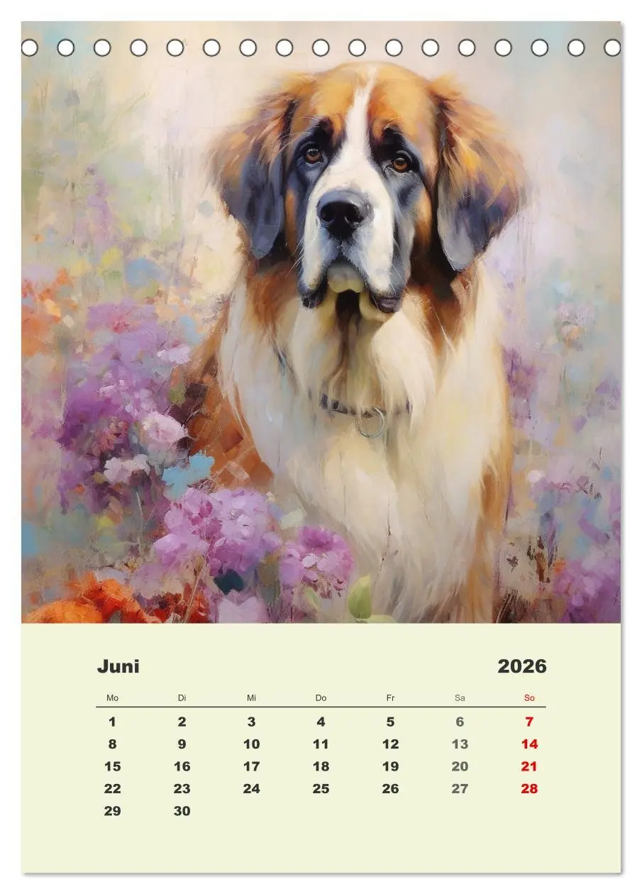 Bild: 9783516313444 | Große Hunde. Schöne Aquarelle von tollen Tieren (Tischkalender 2026...