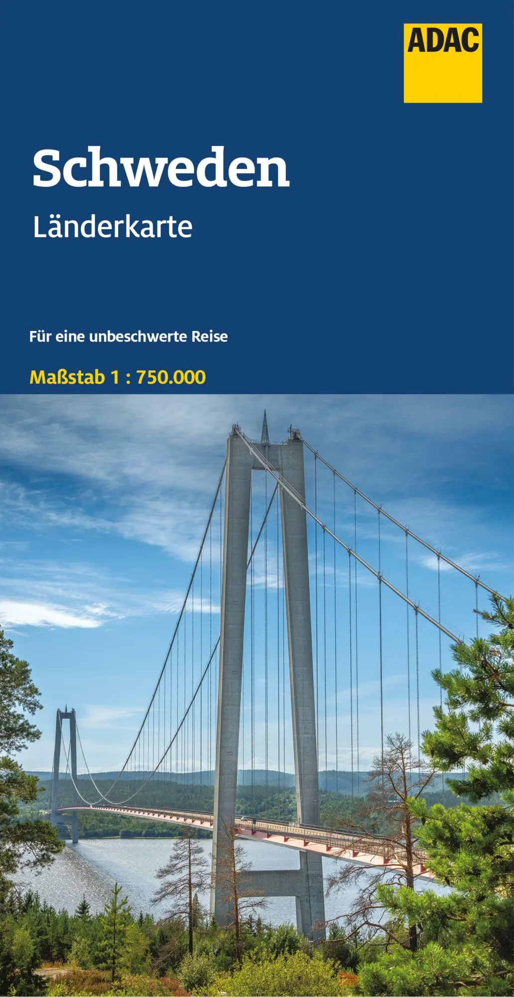 Cover: 9783826423444 | ADAC Länderkarte Schweden 1:750.000 | Straßenkarte und Autokarte