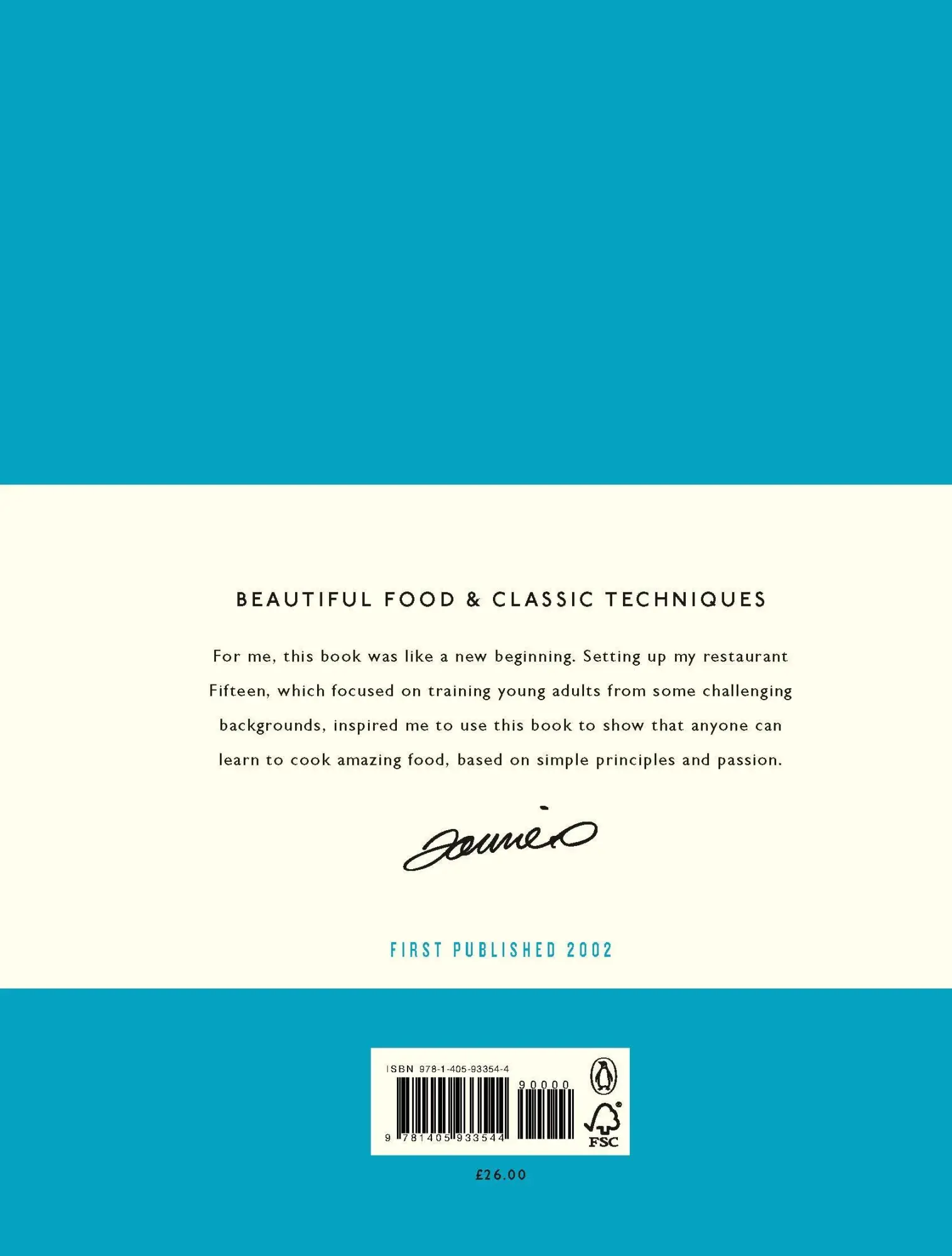 Rückseite: 9781405933544 | Jamie's Kitchen | Jamie Oliver | Buch | Gebunden | Englisch | 2019