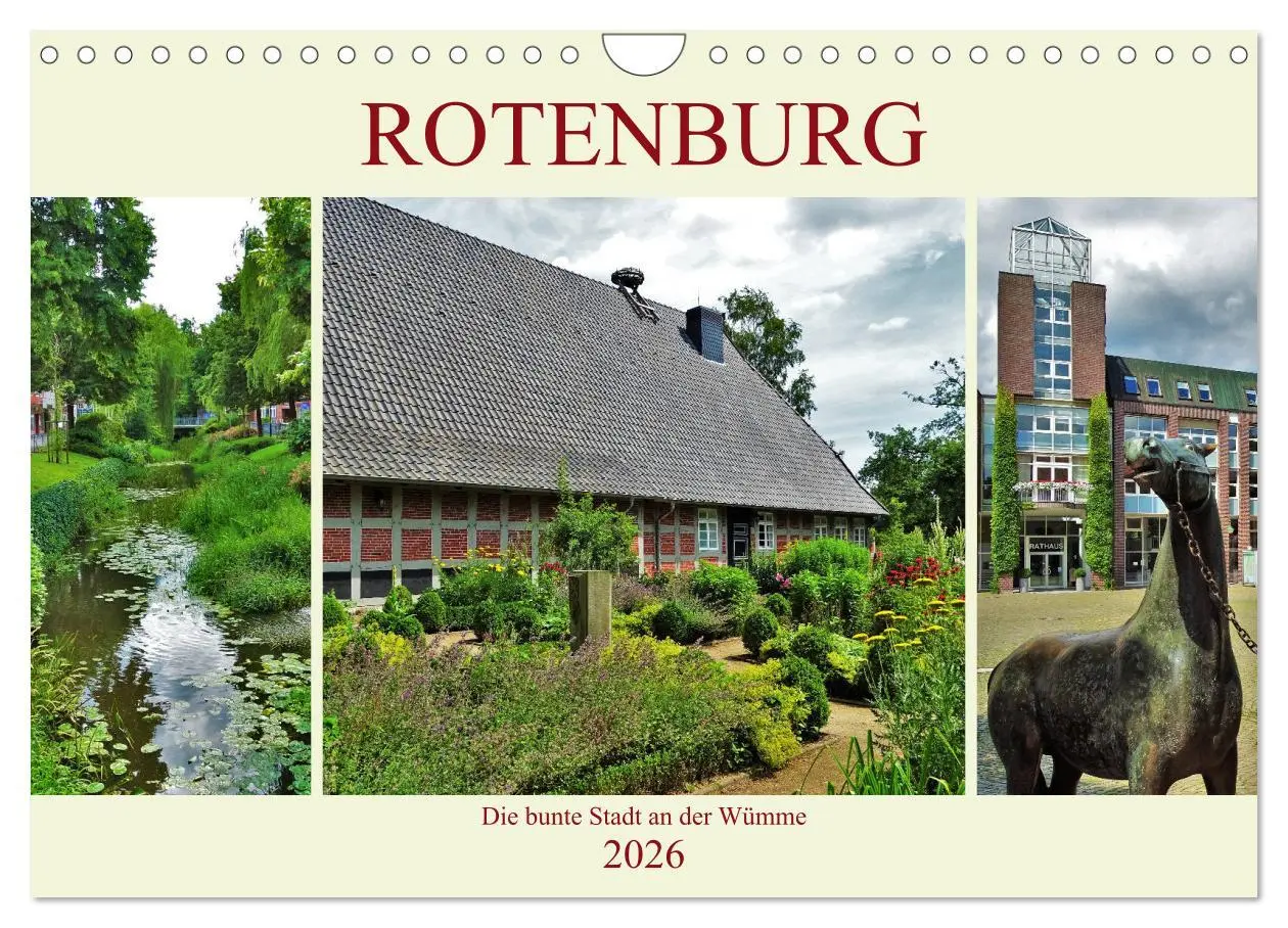 Cover: 9783457903544 | Rotenburg - Die bunte Stadt an der Wümme (Wandkalender 2026 DIN A4...