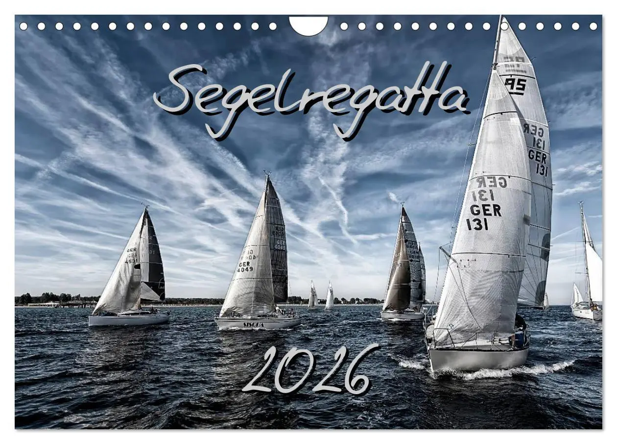 Cover: 9783516233544 | Segelregatta (Wandkalender 2026 DIN A4 quer), CALVENDO Monatskalender
