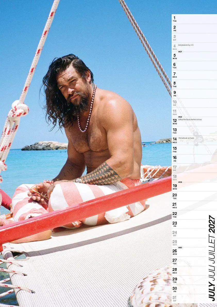 Bild: 9798893613544 | Jason Momoa Kalender 2027 - Der Star aus Aquaman und Game of Thrones