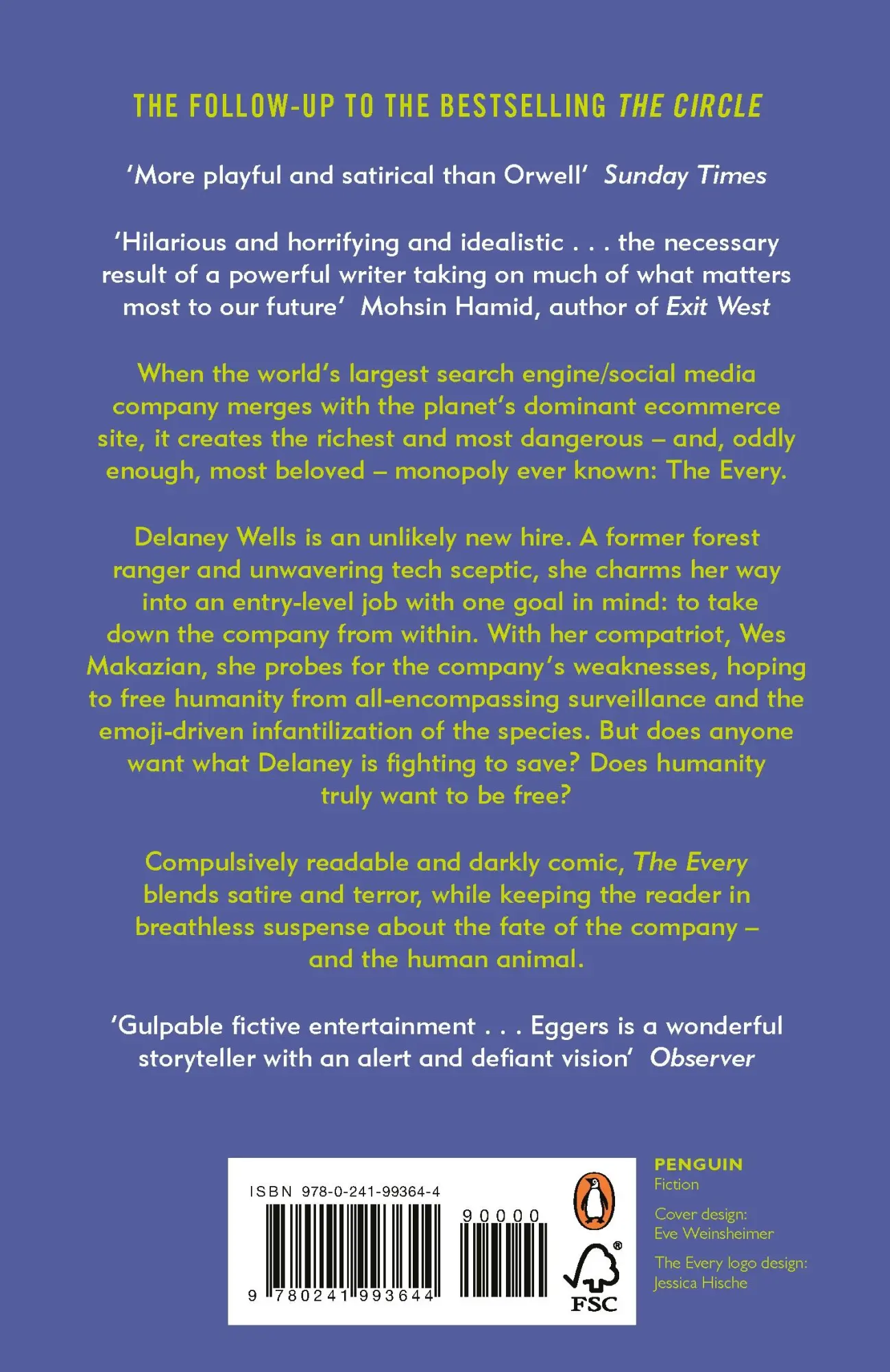 Rückseite: 9780241993644 | The Every | Dave Eggers | Taschenbuch | 608 S. | Englisch | 2022