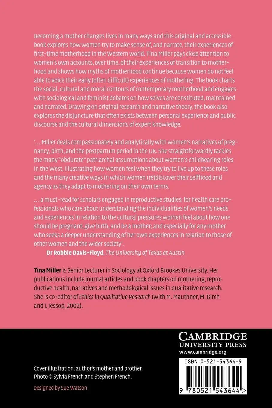 Rückseite: 9780521543644 | Making Sense of Motherhood | A Narrative Approach | Miller (u. a.)