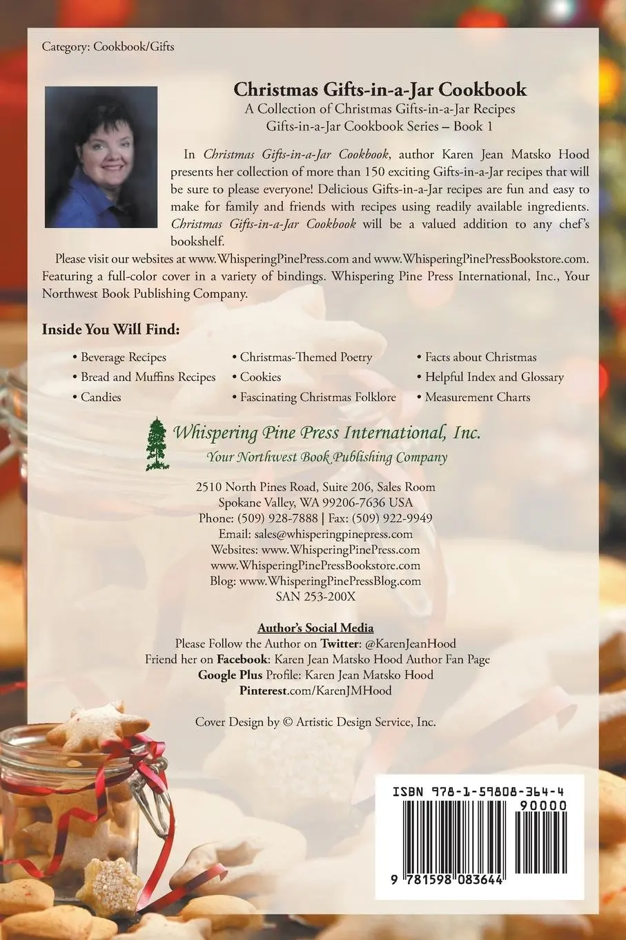Rückseite: 9781598083644 | Christmas Gifts-in-a-Jar Cookbook | Karen Jean Matsko Hood | Buch