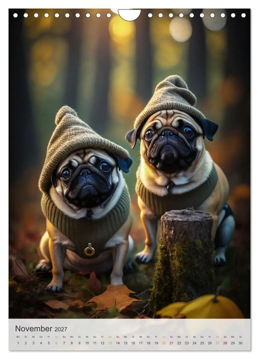 Bild: 9783569313644 | Mein Mops-Kalender (Wandkalender 2027 DIN A4 hoch), CALVENDO...