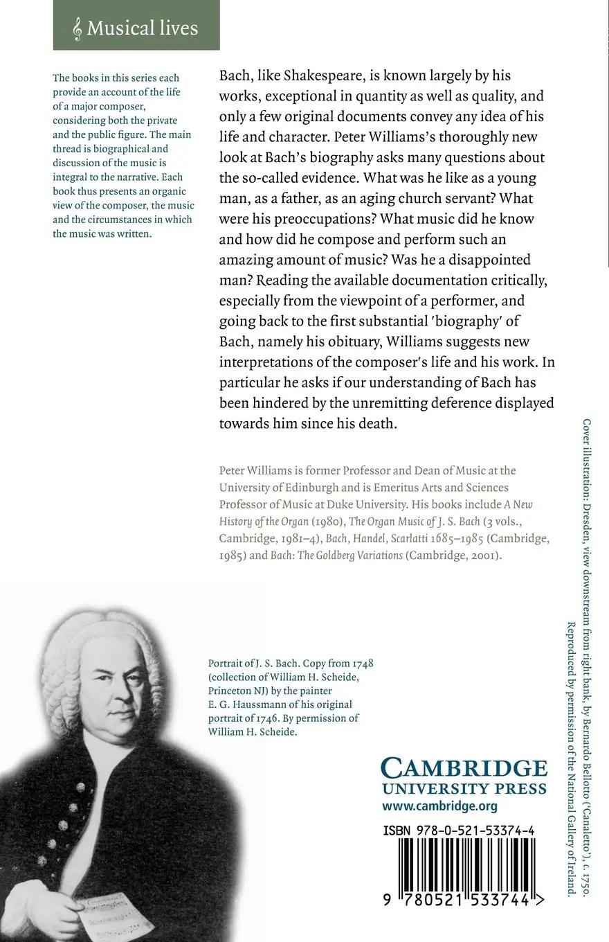 Rückseite: 9780521533744 | The Life of Bach | Peter Williams (u. a.) | Taschenbuch | Englisch