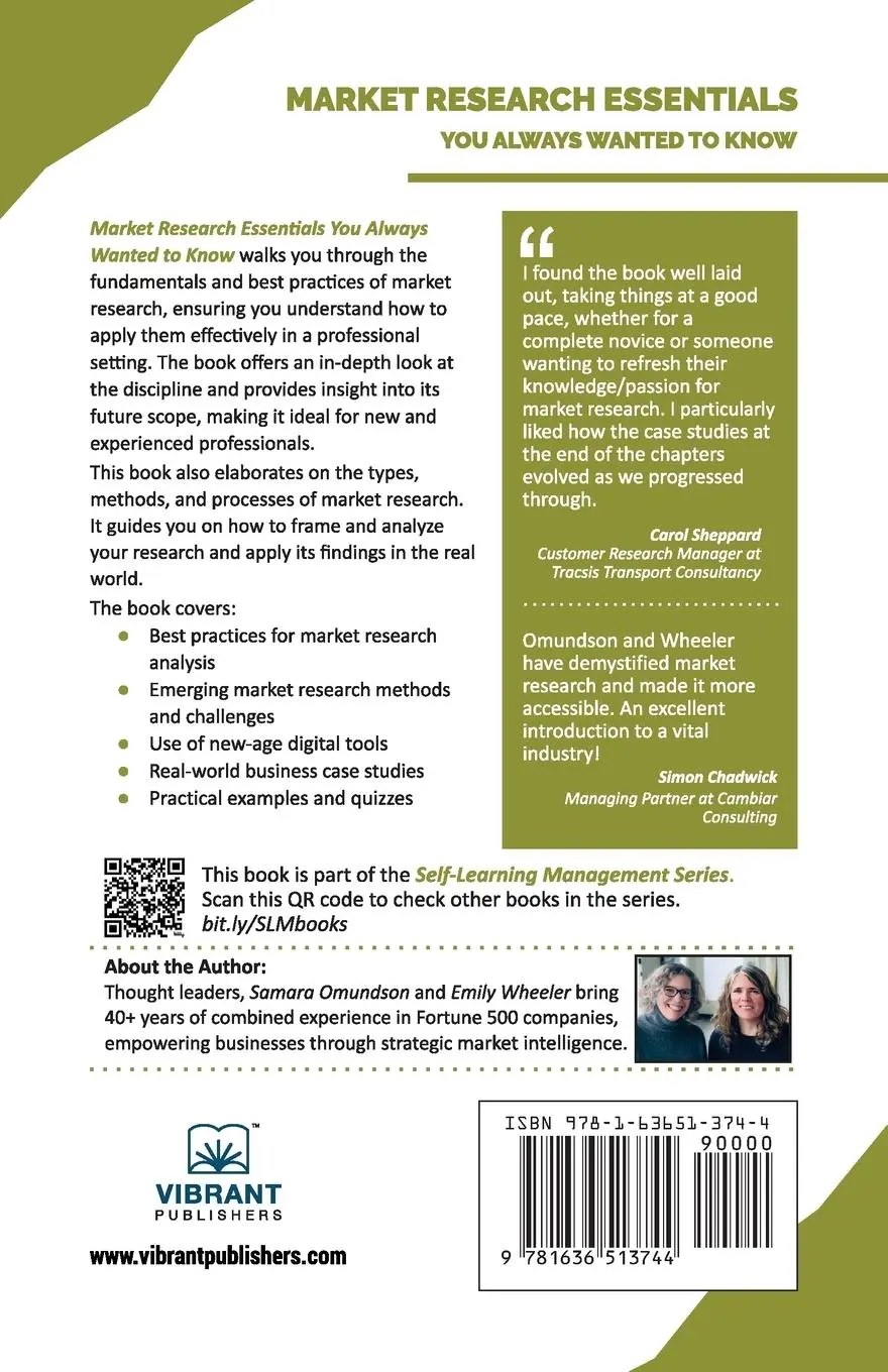 Rückseite: 9781636513744 | Market Research Essentials You Always Wanted to Know | Taschenbuch