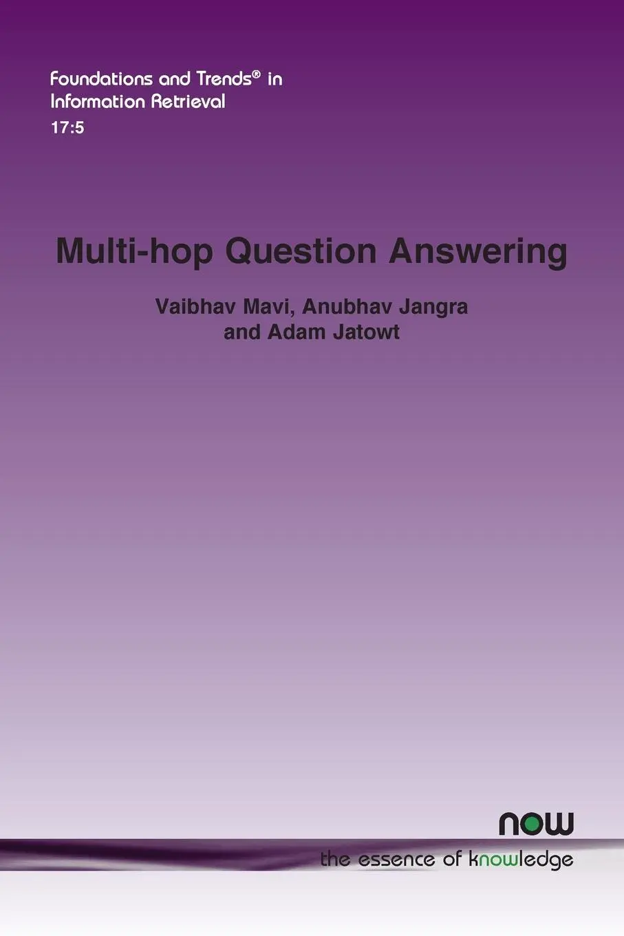 Cover: 9781638283744 | Multi-hop Question Answering | Vaibhav Mavi (u. a.) | Taschenbuch