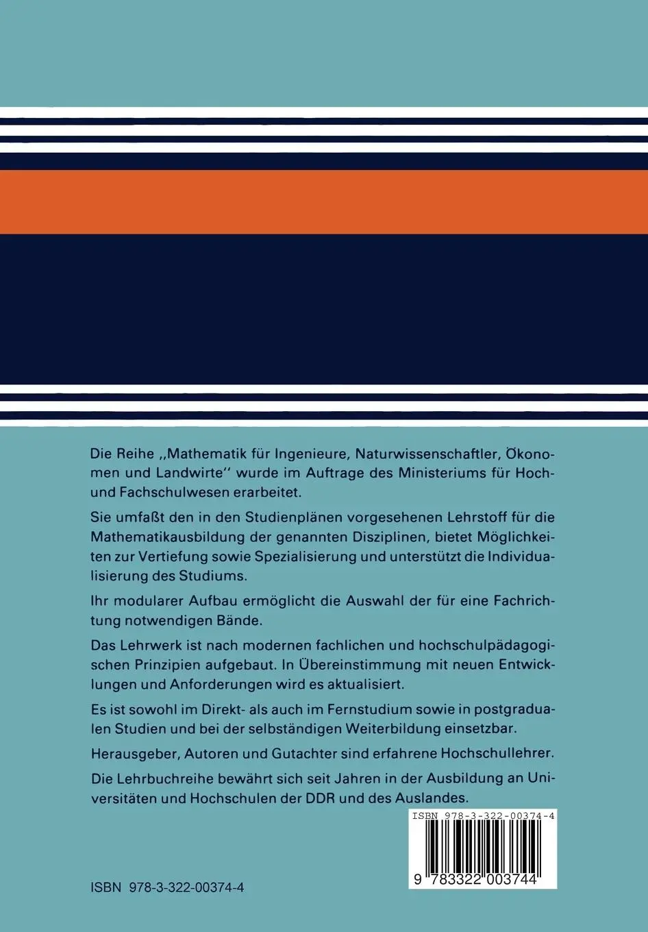 Rückseite: 9783322003744 | Simulationsmethoden | Hans-Ulrich Zschiesche | Taschenbuch | 60 S.