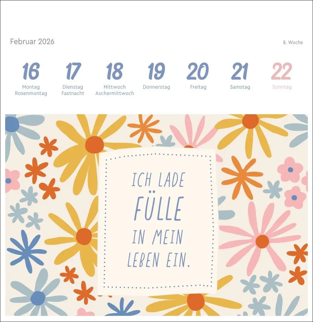 Bild: 9783756413744 | Ich bin einzigartig und wertvoll Premium-Postkartenkalender2026 -...