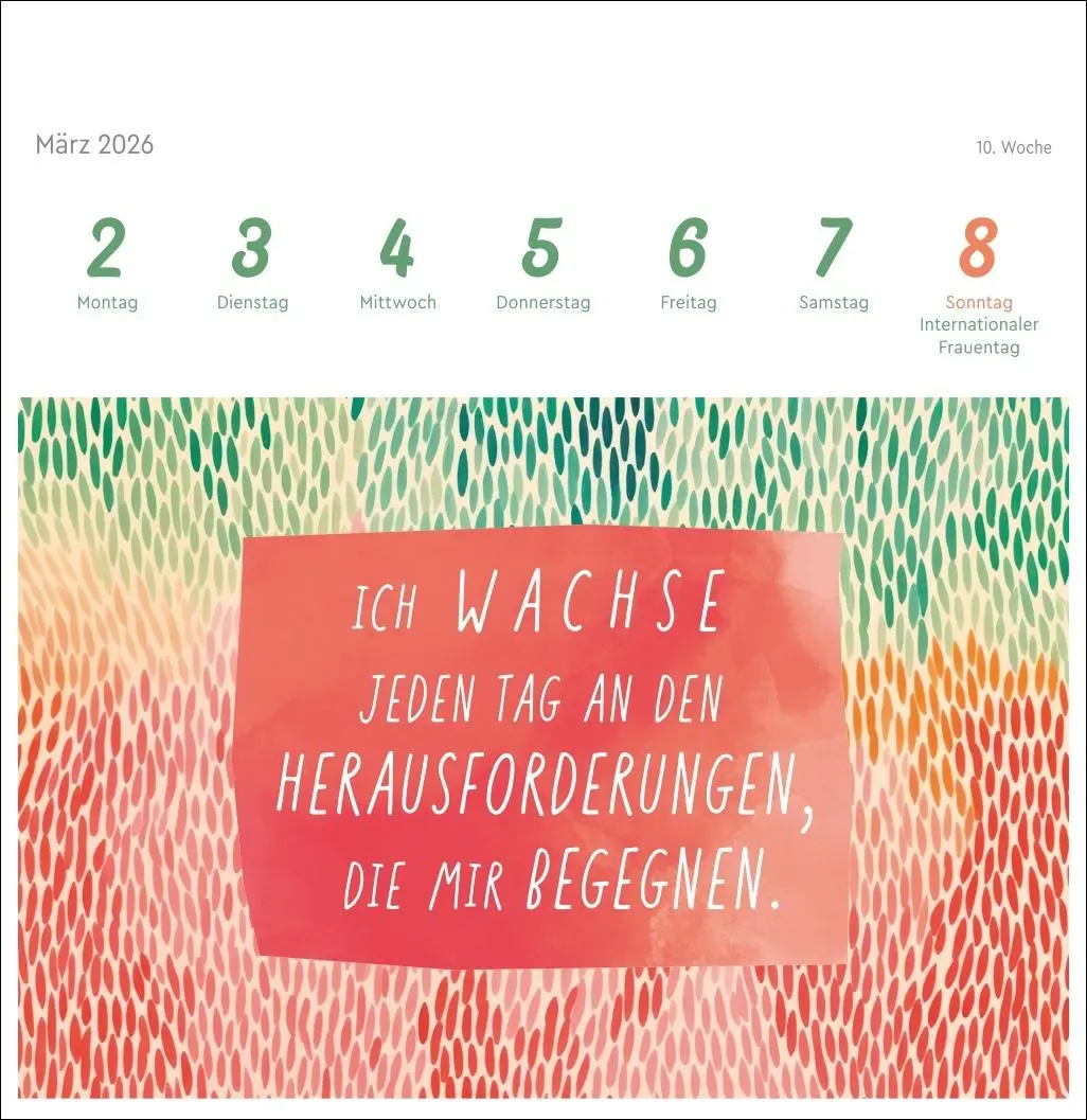 Bild: 9783756413744 | Ich bin einzigartig und wertvoll Premium-Postkartenkalender2026 -...