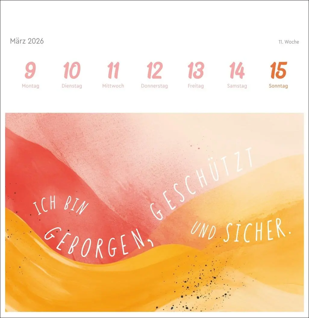 Bild: 9783756413744 | Ich bin einzigartig und wertvoll Premium-Postkartenkalender2026 -...