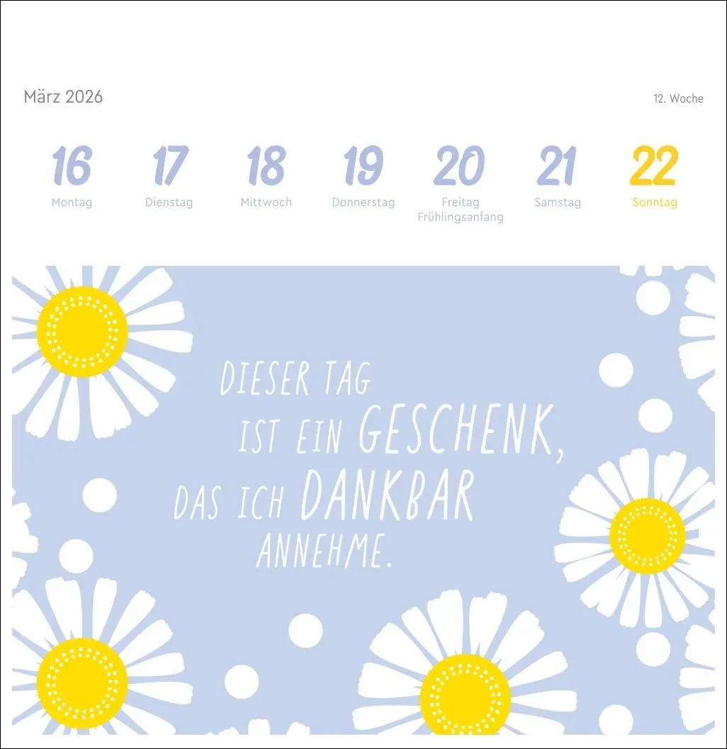 Bild: 9783756413744 | Ich bin einzigartig und wertvoll Premium-Postkartenkalender2026 -...