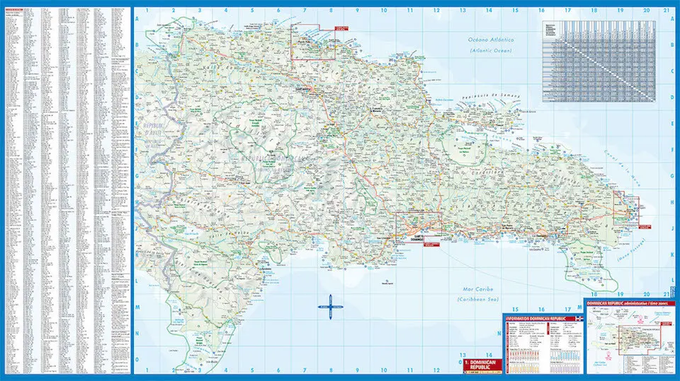 Bild: 9783866093744 | Borch Map Dominican Republic. República Dominicana | (Land-)Karte
