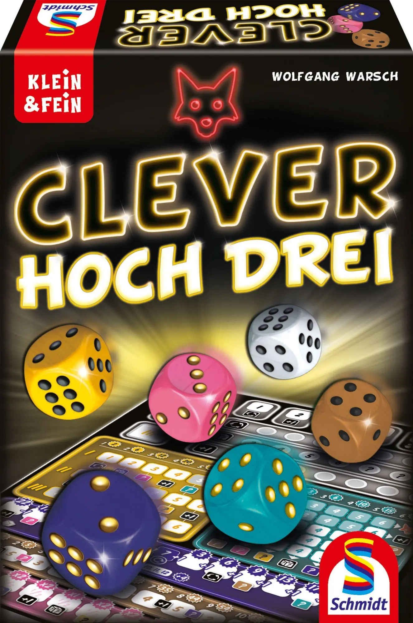 Cover: 4001504493844 | Clever hoch Drei | Familienspiele | Wolfgang Warsch | Spiel | 49384