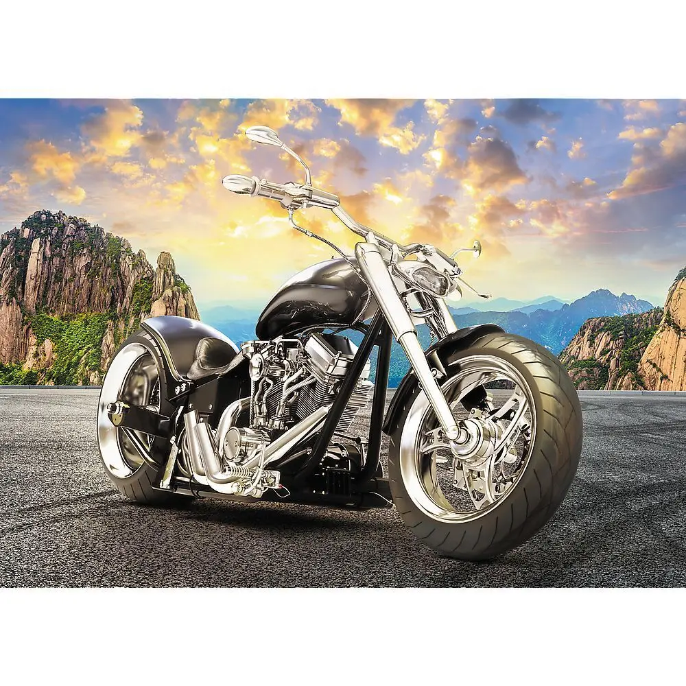 Bild: 5900511373844 | Schwarzes Motorrad (Puzzle) | Spiel | In Spielebox | 37384 | 2021