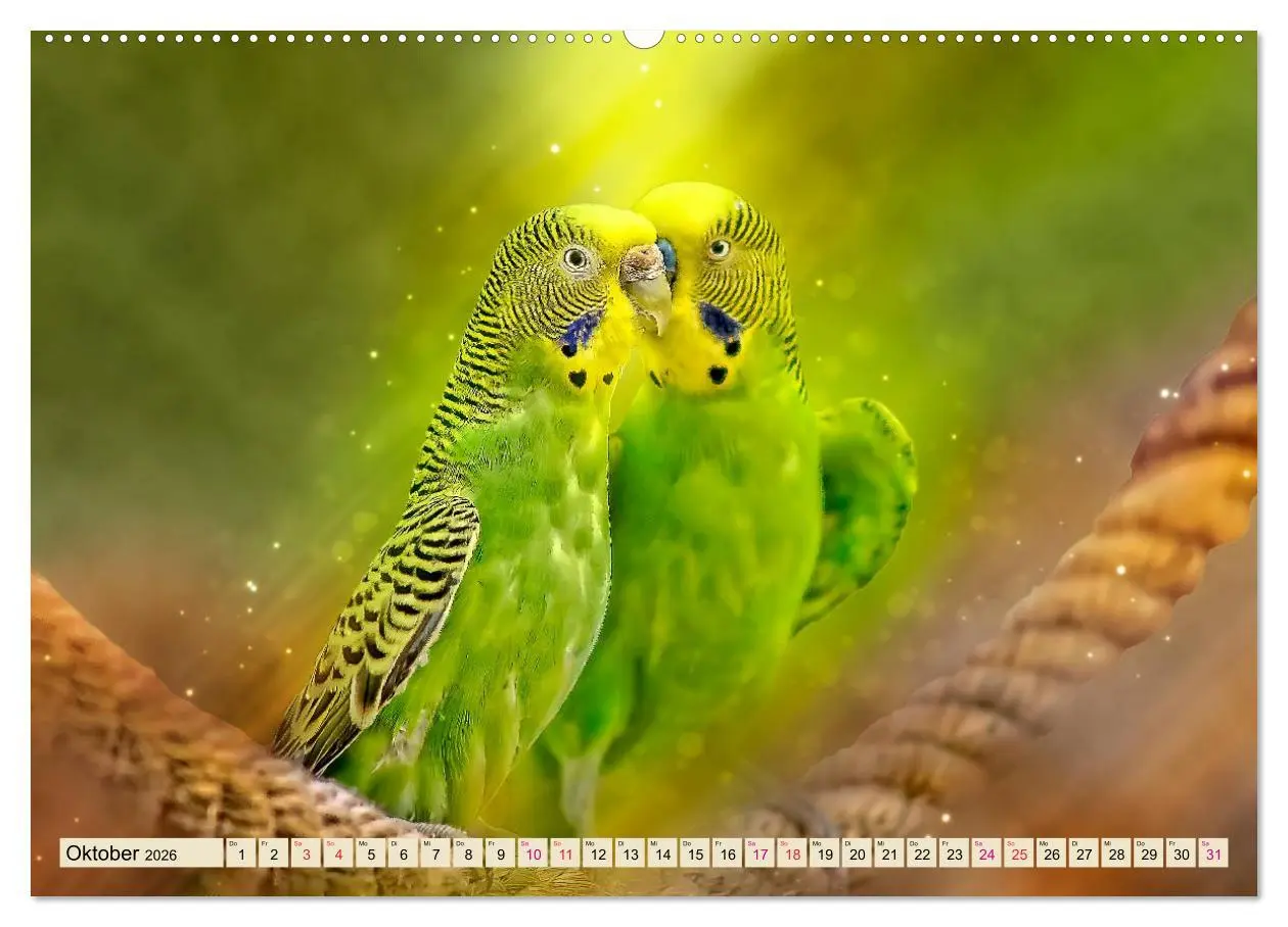 Bild: 9783457733844 | Wunderschöner Wellensittich (hochwertiger Premium Wandkalender 2026...