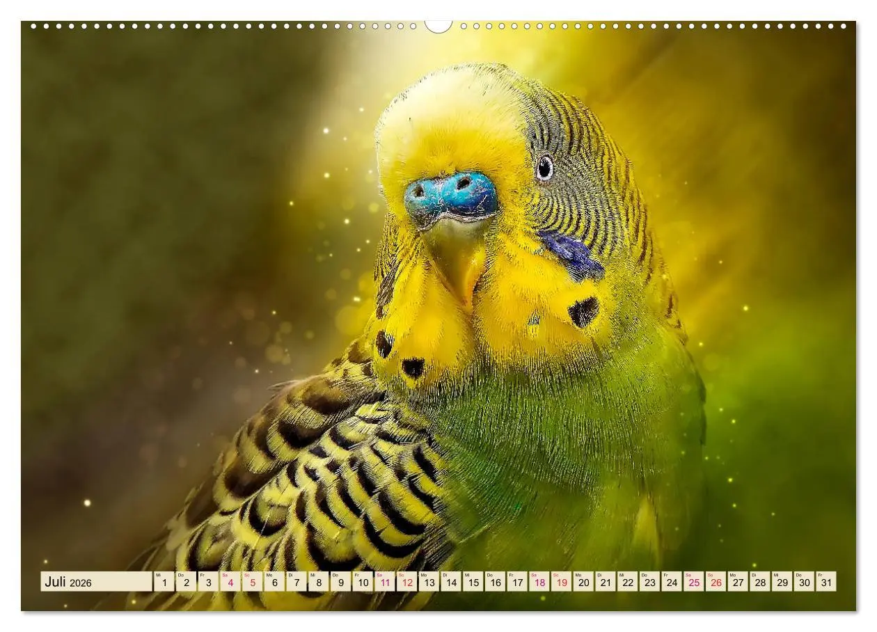 Bild: 9783457733844 | Wunderschöner Wellensittich (hochwertiger Premium Wandkalender 2026...
