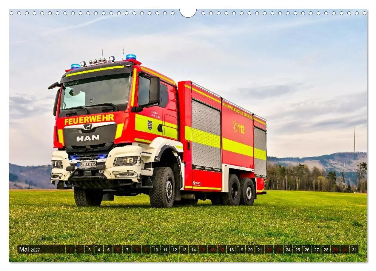 Bild: 9783594353844 | 112 Fahrzeuge der Feuerwehr (Wandkalender 2027 DIN A3 quer),...