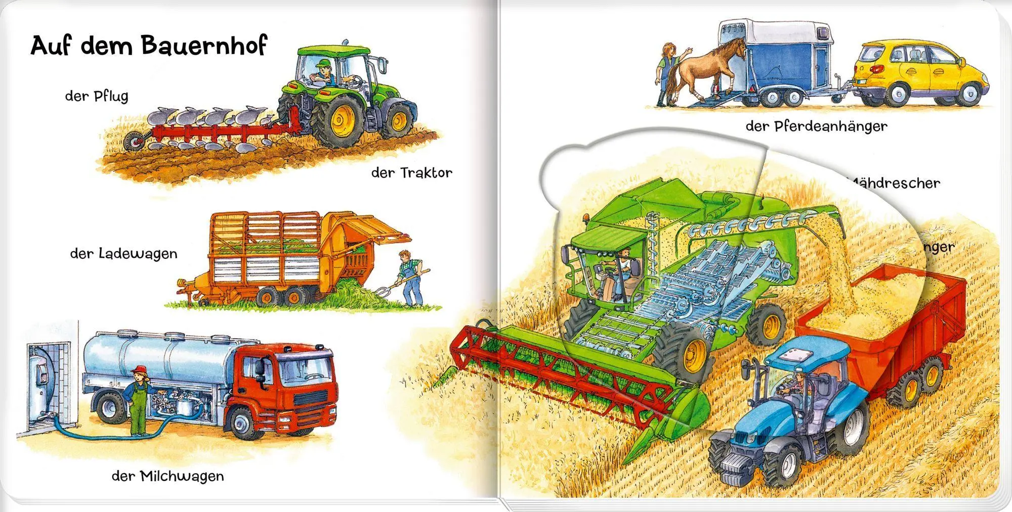 Bild: 9783649653844 | Löschen, baggern, pflügen: Mein Fahrzeuge-Klappenbuch | Stefan Seidel