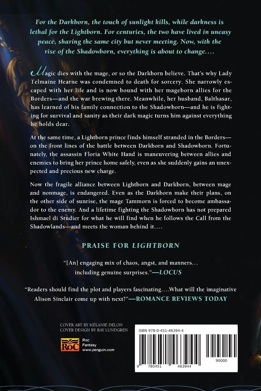 Rückseite: 9780451463944 | Shadowborn | Alison Sinclair | Taschenbuch | Englisch | 2011