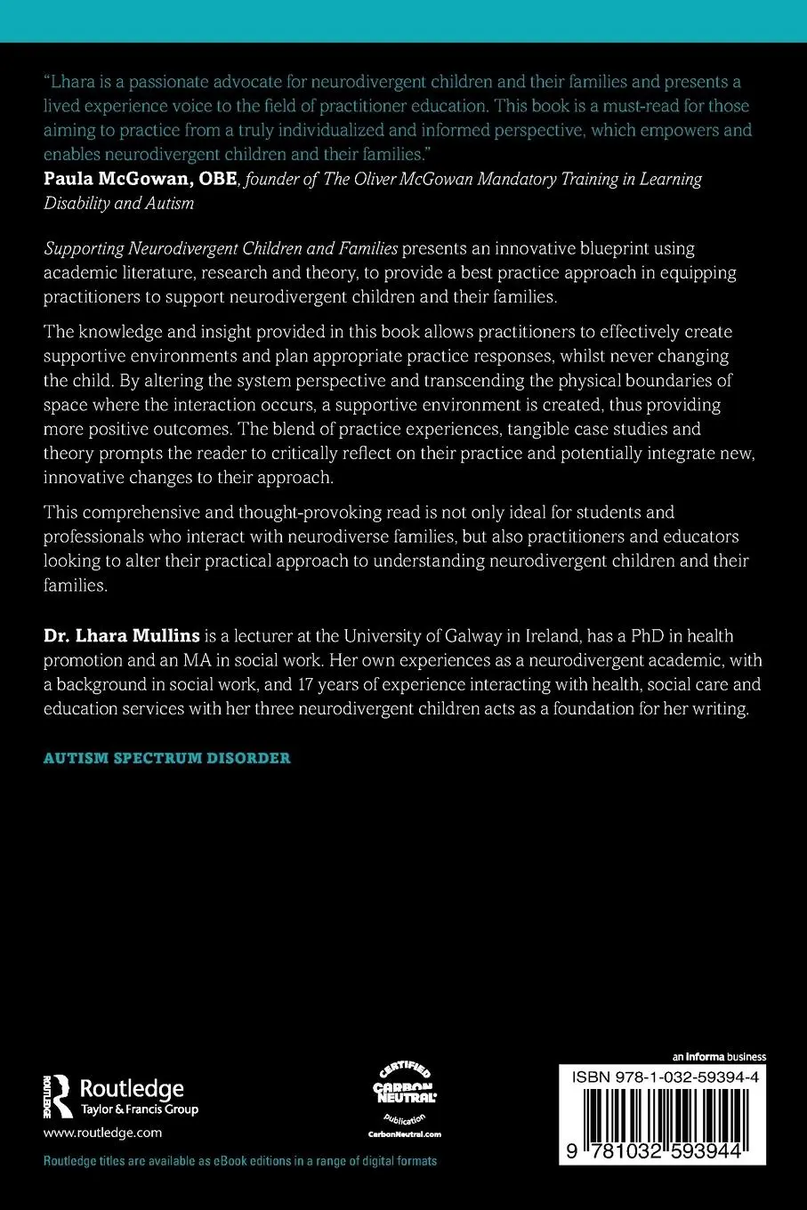 Rückseite: 9781032593944 | Supporting Neurodivergent Children and Families | Lhara Mullins | Buch