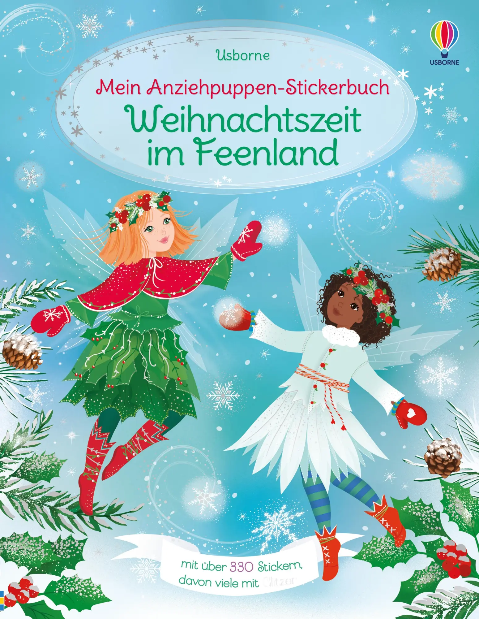 Cover: 9781035703944 | Mein Anziehpuppen-Stickerbuch: Weihnachtszeit im Feenland | Fiona Watt